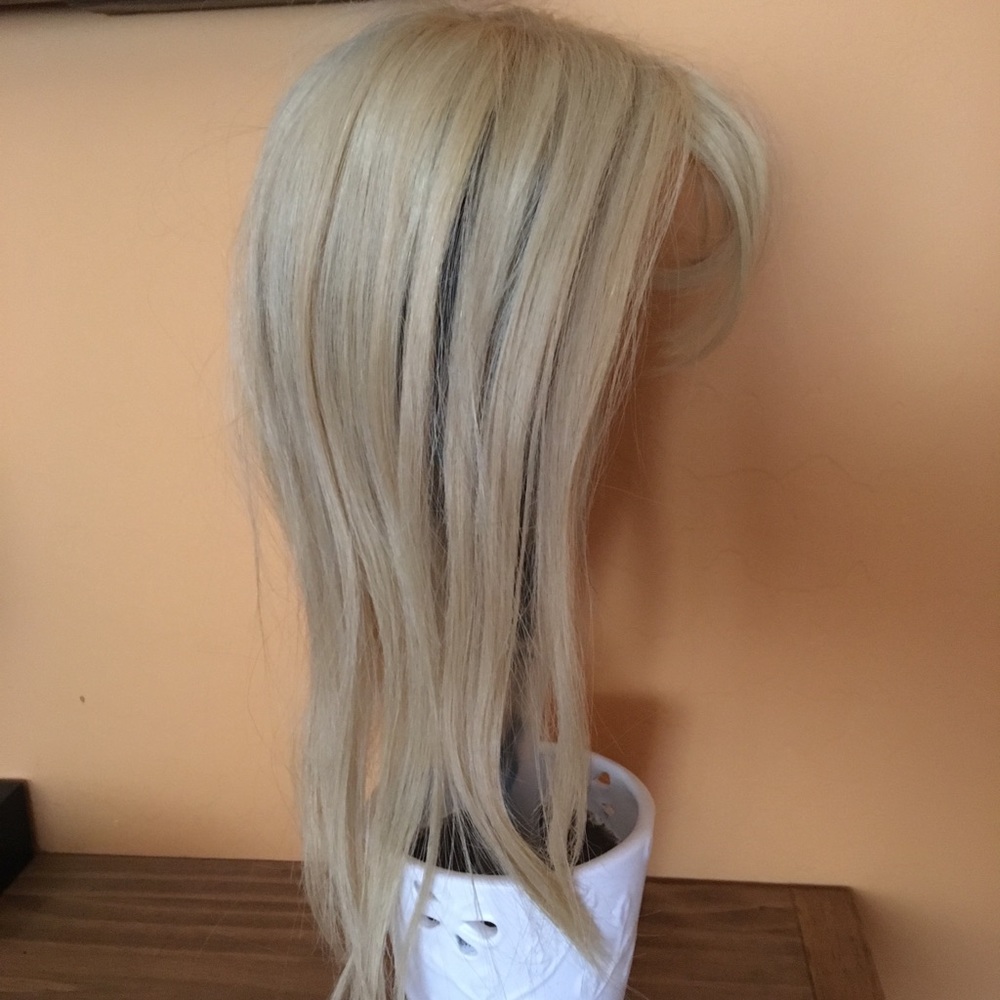 100% Human Hair Topper Hairpiece with Bangs